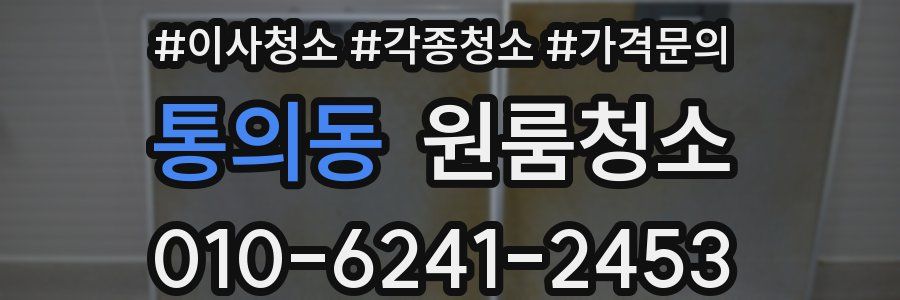 통의동 이사청소