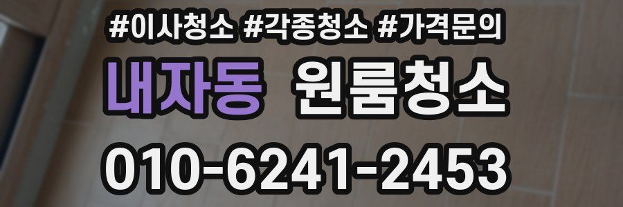 내자동 이사청소