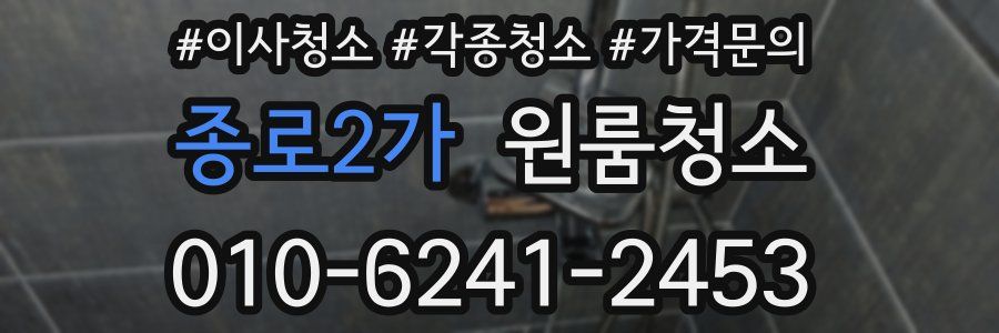 종로2가 이사청소