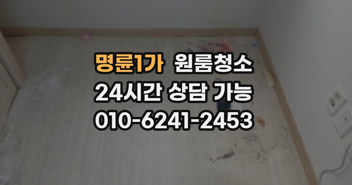 명륜1가 입주청소