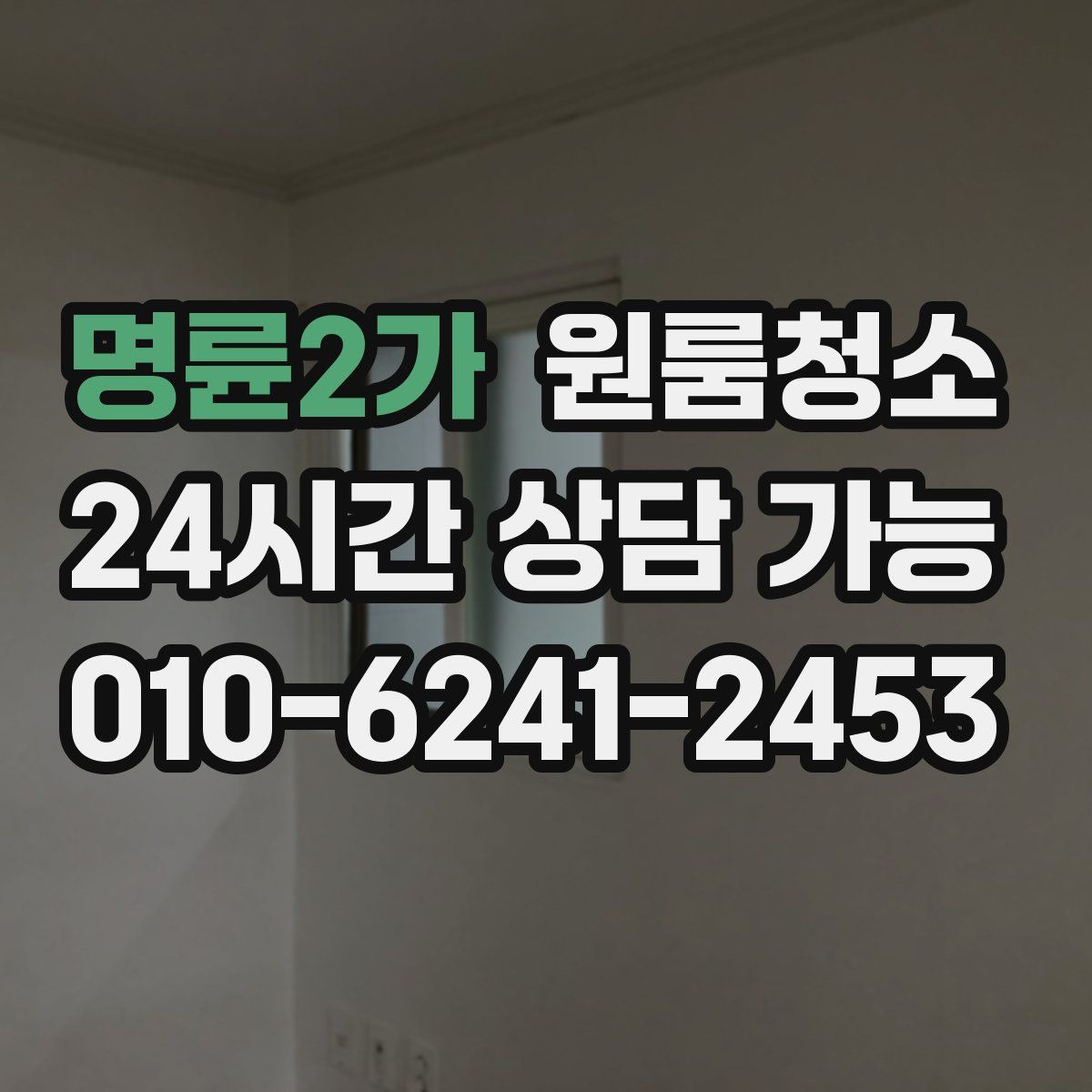 명륜2가 원룸청소