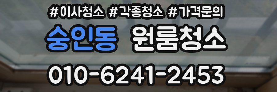 숭인동 이사청소