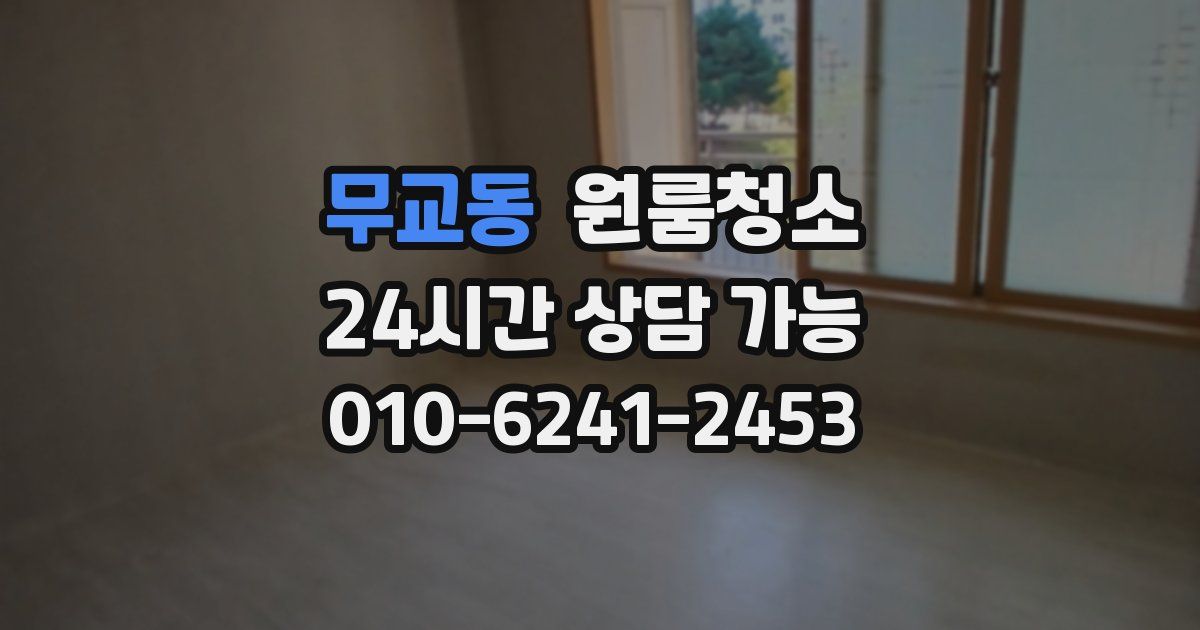 무교동 입주청소