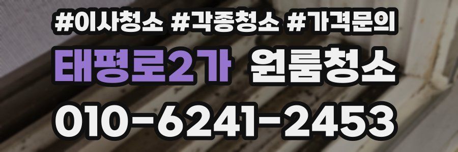 태평로2가 이사청소