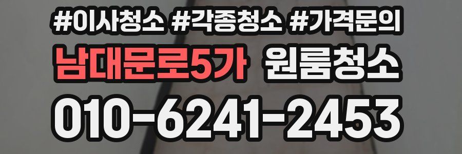 남대문로5가 이사청소