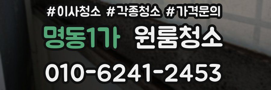 명동1가 이사청소