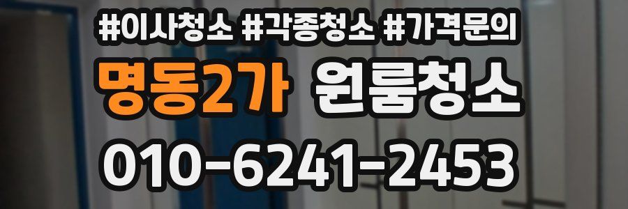 명동2가 이사청소