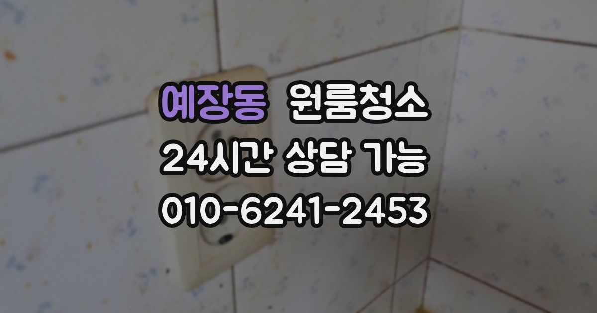 예장동 입주청소