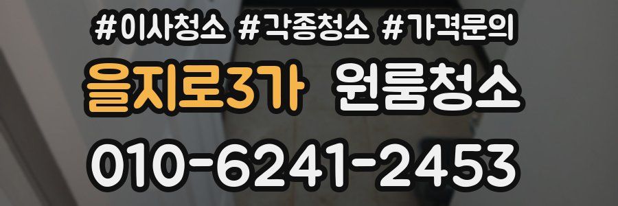 을지로3가 이사청소