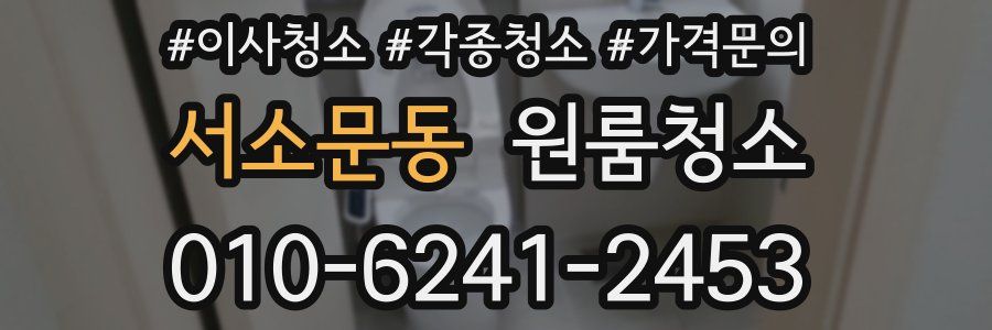 서소문동 이사청소