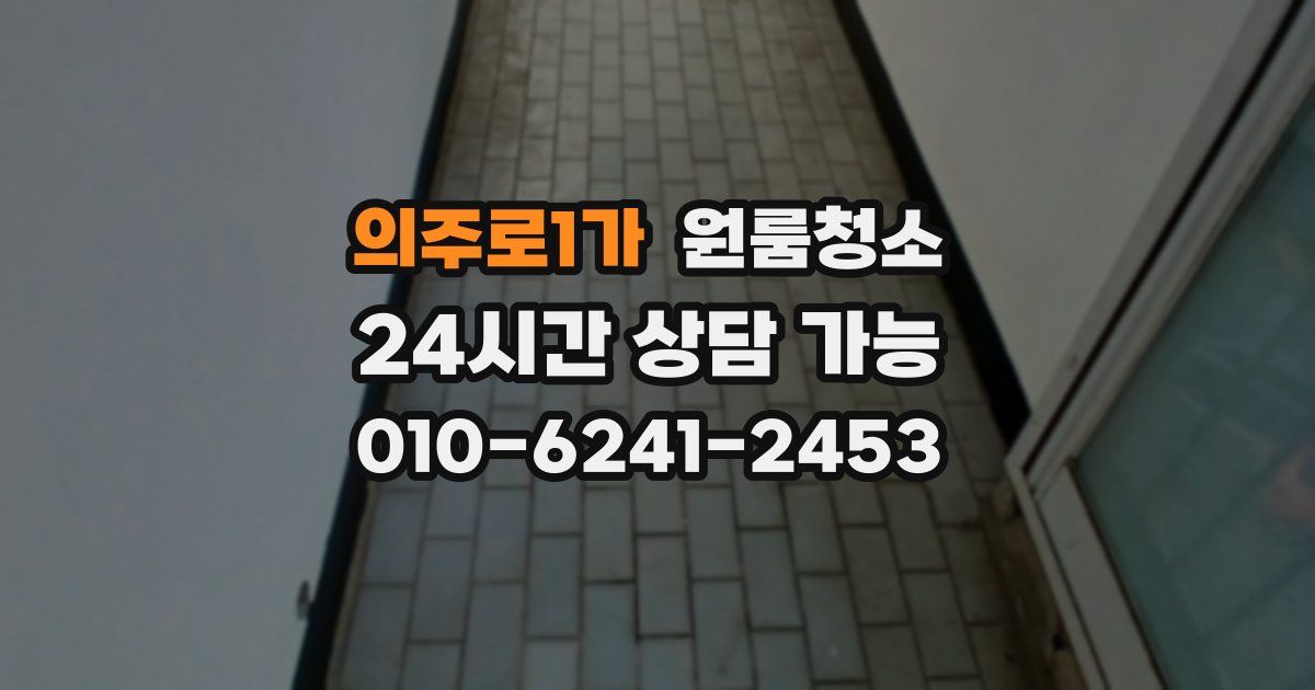 의주로1가 입주청소
