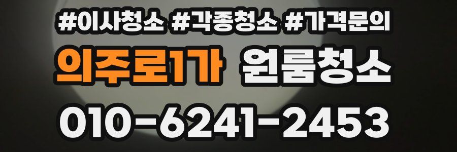 의주로1가 이사청소