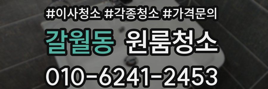 갈월동 이사청소