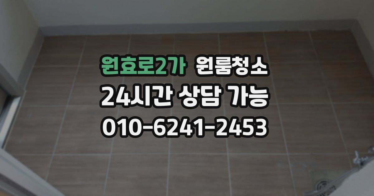 원효로2가 입주청소