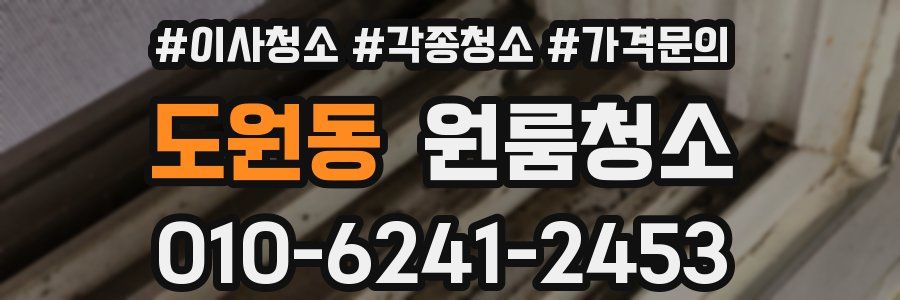 도원동 이사청소