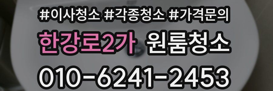 한강로2가 이사청소