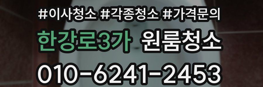 한강로3가 이사청소