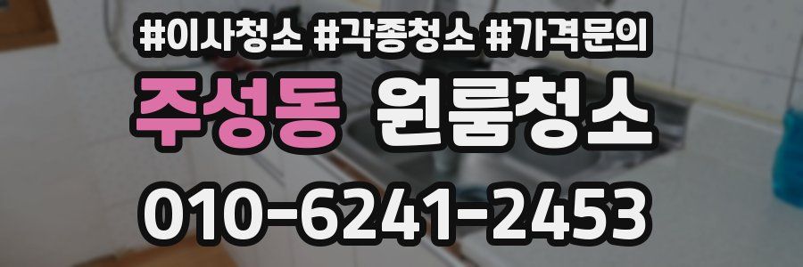 주성동 이사청소