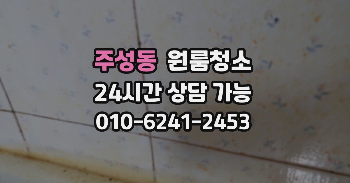 주성동 입주청소