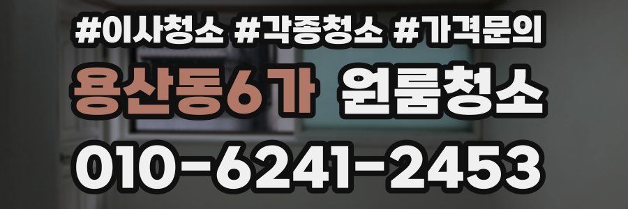 용산동6가 이사청소