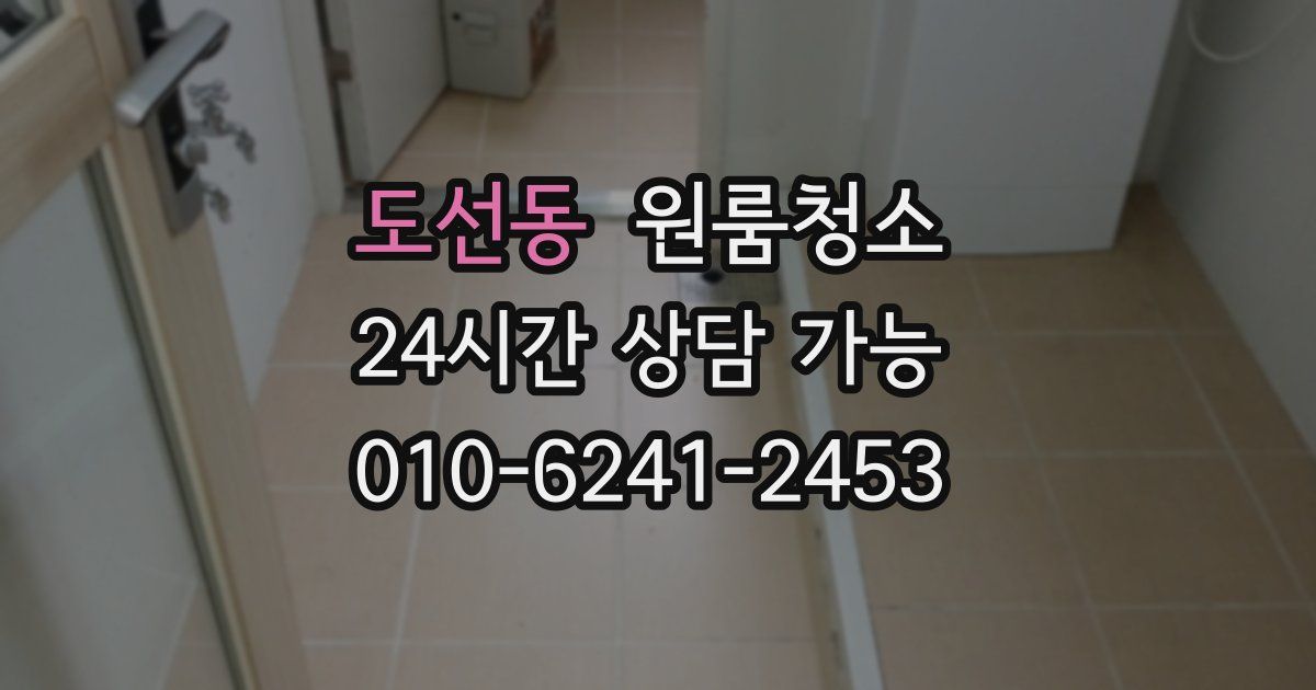 도선동 입주청소