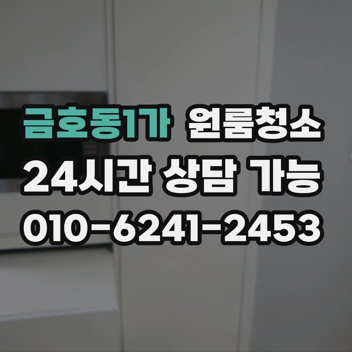 금호동1가 원룸청소