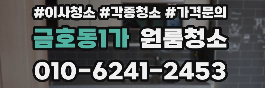 금호동1가 이사청소