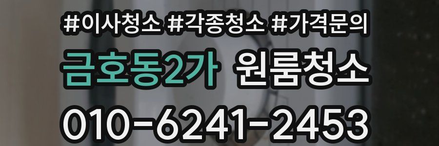 금호동2가 이사청소