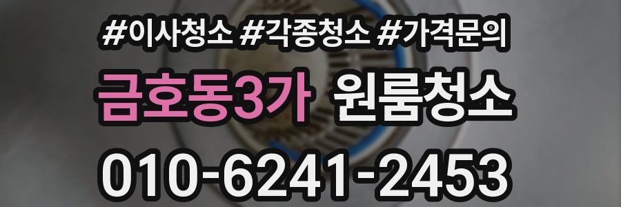 금호동3가 이사청소