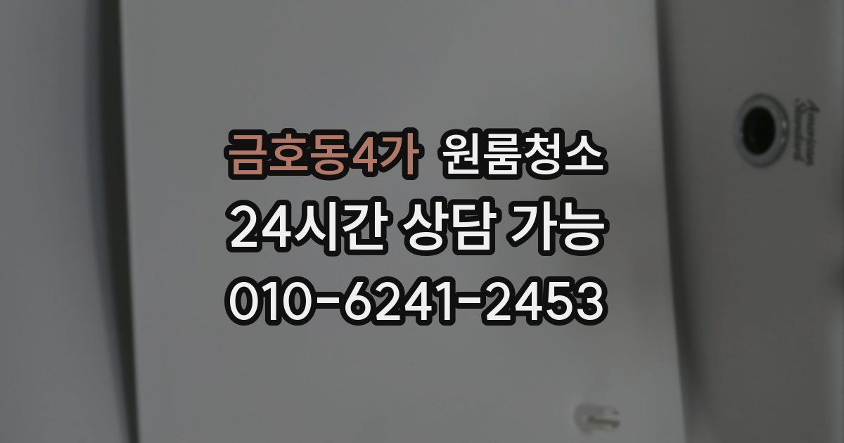 금호동4가 입주청소