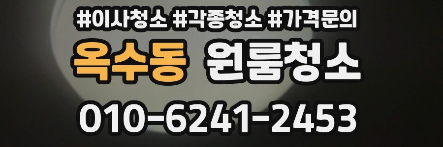 옥수동 이사청소