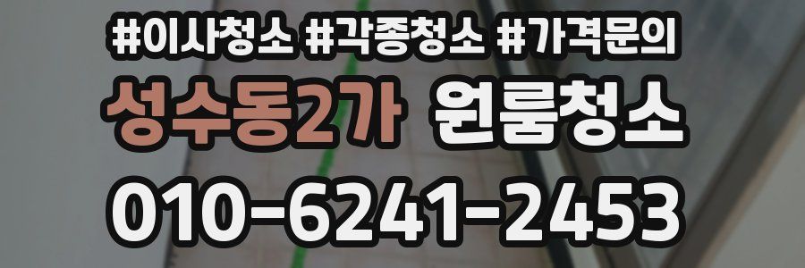 성수동2가 이사청소