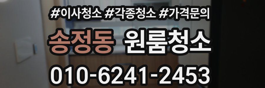 송정동 이사청소