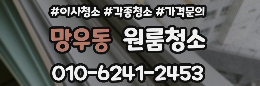 망우동 이사청소