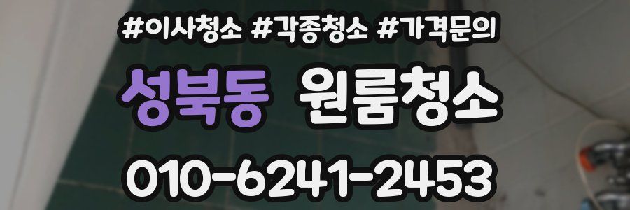 성북동 이사청소