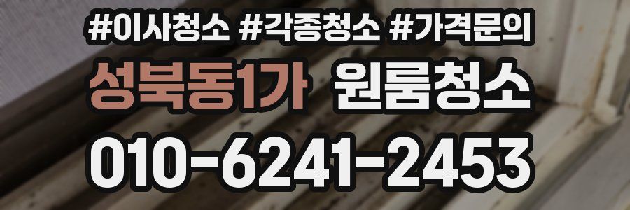 성북동1가 이사청소