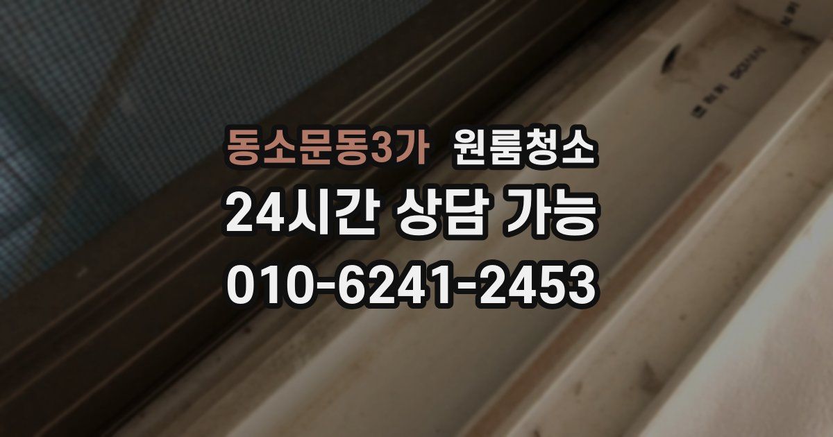 동소문동3가 입주청소