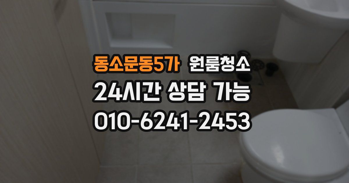 동소문동5가 입주청소