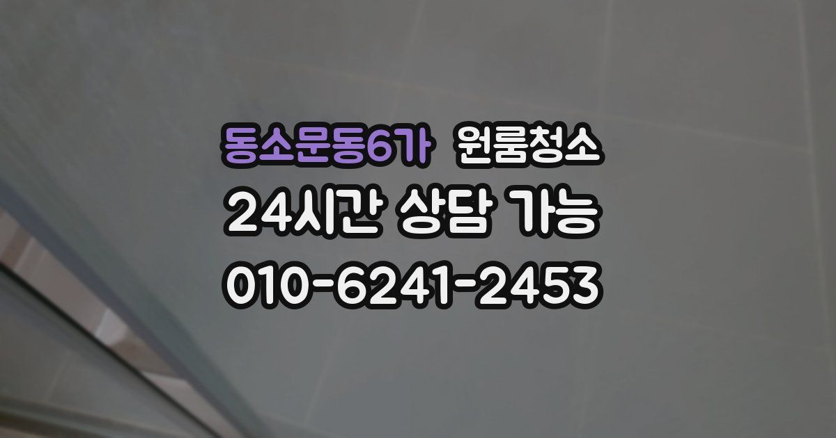 동소문동6가 입주청소