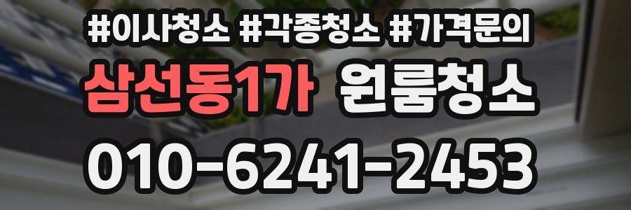 삼선동1가 이사청소