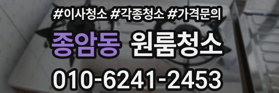 종암동 이사청소