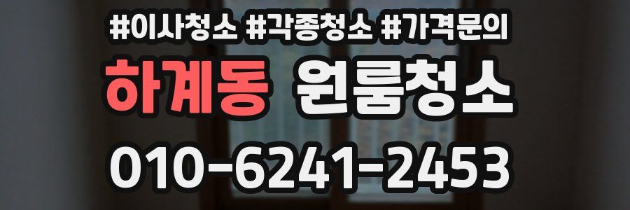 하계동 이사청소