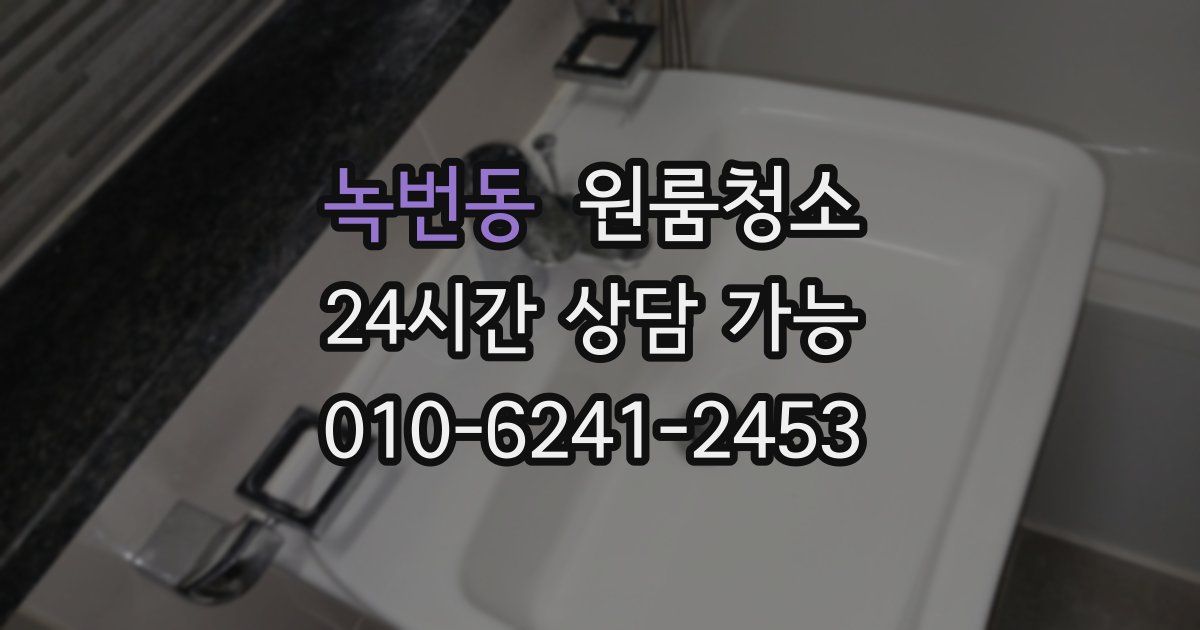 녹번동 입주청소