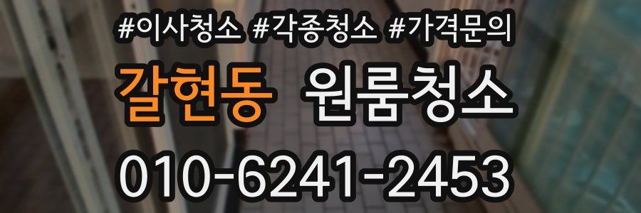 갈현동 이사청소