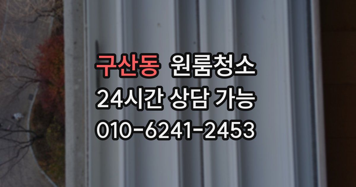구산동 입주청소