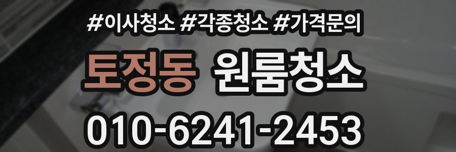 토정동 이사청소