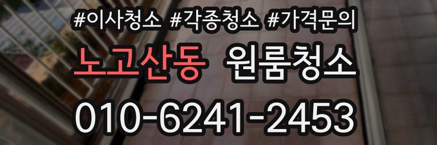 노고산동 이사청소