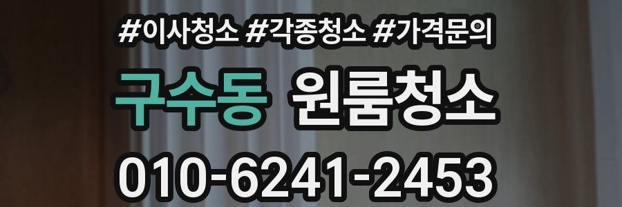 구수동 이사청소
