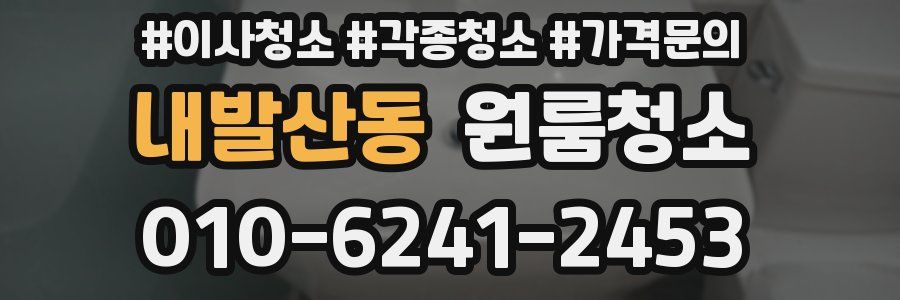 내발산동 이사청소