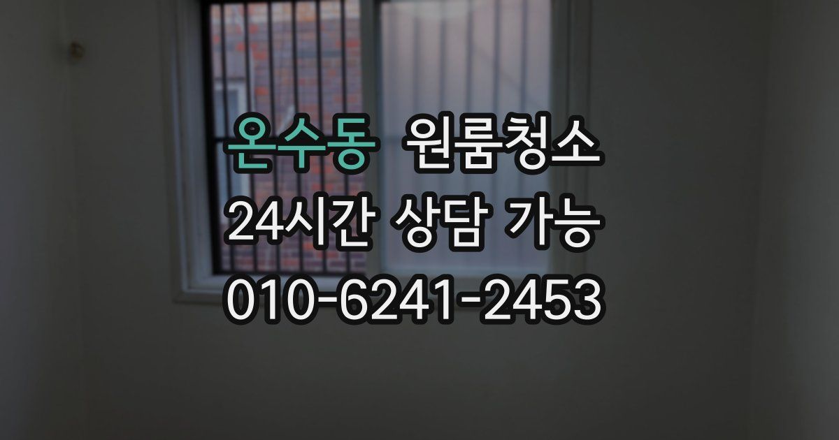 온수동 입주청소